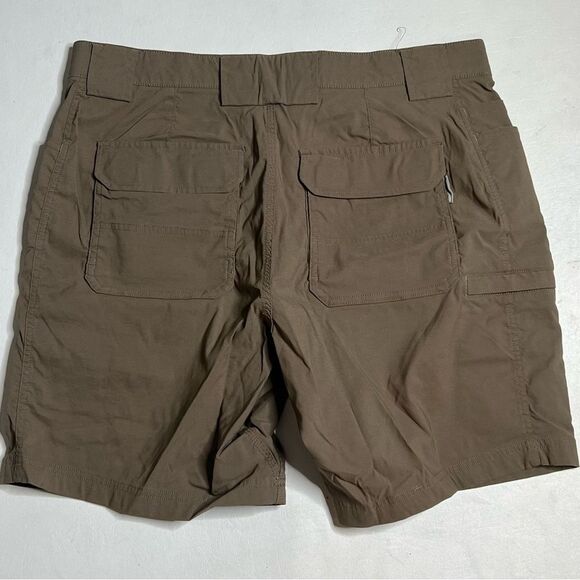 Duluth Trading Co Men's Cargo Shorts - Brown 97% Nylon - Picture 4 of 4